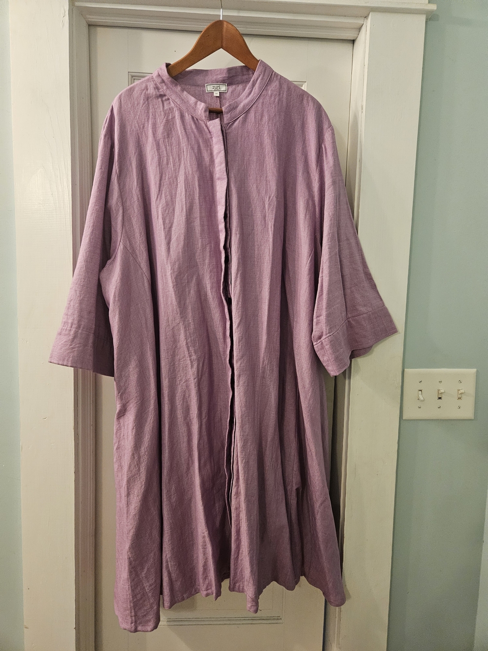Light Lavender Midi Dress Coatigan by unbranded